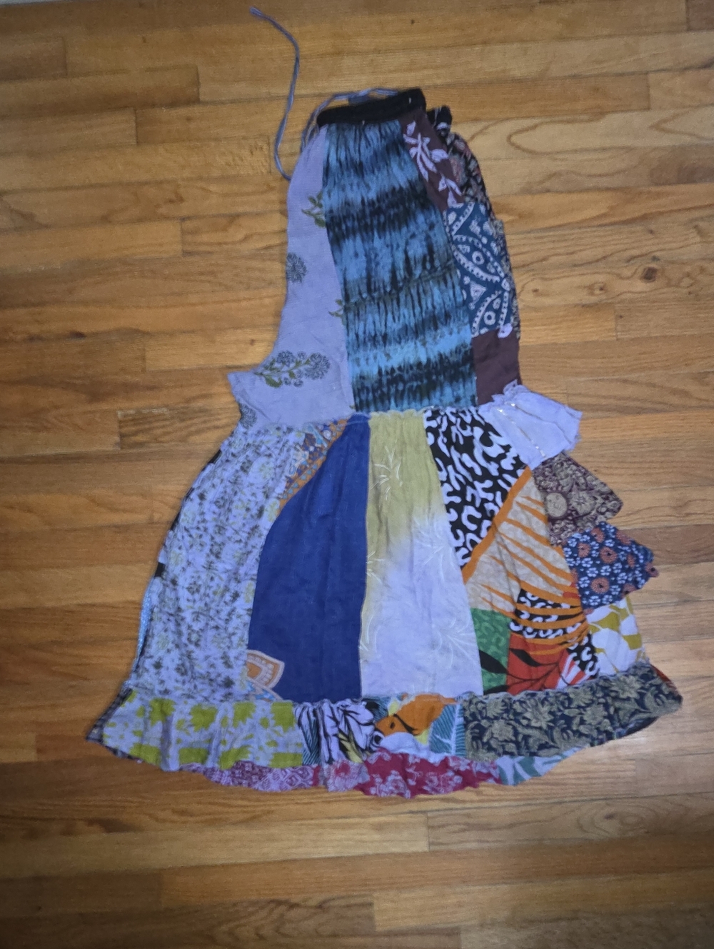ANANTA Bohemian Patchwork Wide Legs ONE SIZE - Picture 11 of 13